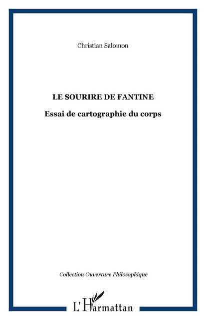 LE SOURIRE DE FANTINE -  Salomon christian - Editions L'Harmattan