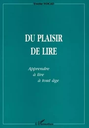 DU PLAISIR DE LIRE