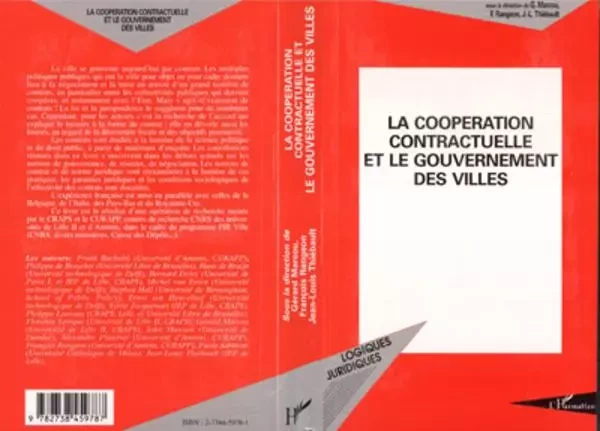 La coopération contractuelle et le gouvernement des villes - Gérard Marcou - Editions L'Harmattan