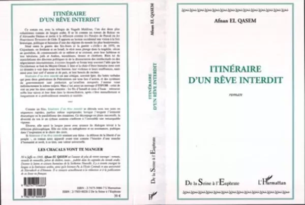 Itinéraire d'un rêve interdit - Afnan El Qasem - Editions L'Harmattan