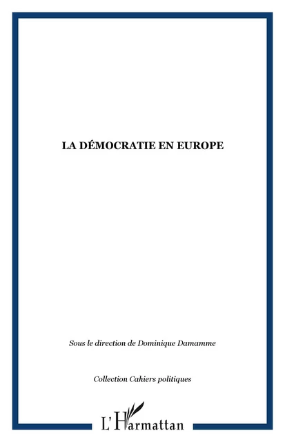 La démocratie en Europe -  - Editions L'Harmattan