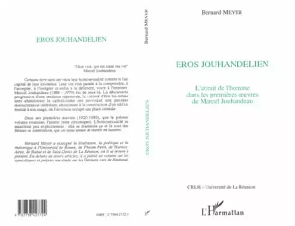 Eros Jouhandelien - Bernard Meyer - Editions L'Harmattan