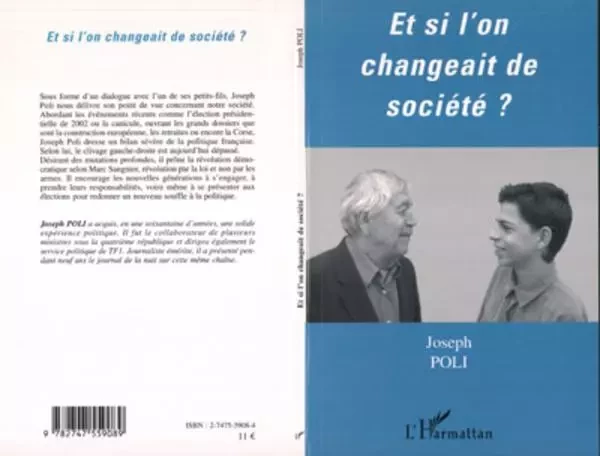 Et si l'on changeait de société - Joseph Poli - Editions L'Harmattan