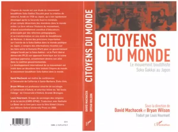 Citoyens du monde - Daniel Metraux, David Machacek, Jane Hurst, Phillip E. Hammond, Karel Dobbelaere, Dayle Bethel, Hiroshi Aruga - Editions L'Harmattan