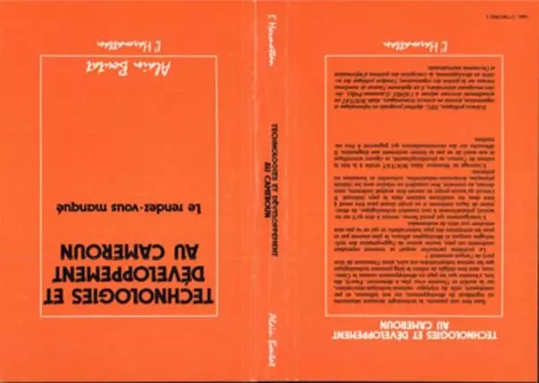 Technologies et développement au Cameroun - Alain Boutat - Editions L'Harmattan