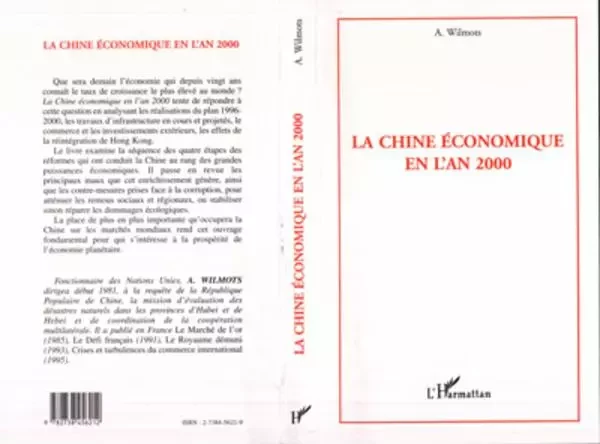 La Chine économique en l'an 2000 - André Wilmots-Vandendaele - Editions L'Harmattan