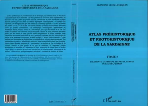 Atlas préhistorique et protohistorique de la Sardaigne - Jeannine Leon Leurquin - Editions L'Harmattan