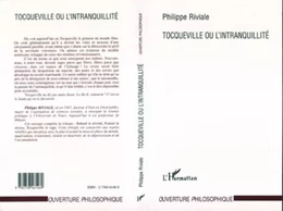 Tocqueville ou l'intranquillité