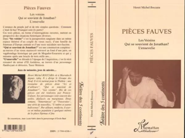 Pièces Fauves - Henri-Michel Boccara - Editions L'Harmattan