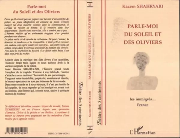 Parle-moi du soleil et des oliviers - Kazem Shahryari - Editions L'Harmattan