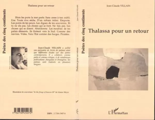 THALASSA POUR UN RETOUR - Jean-Claude Villain - Editions L'Harmattan