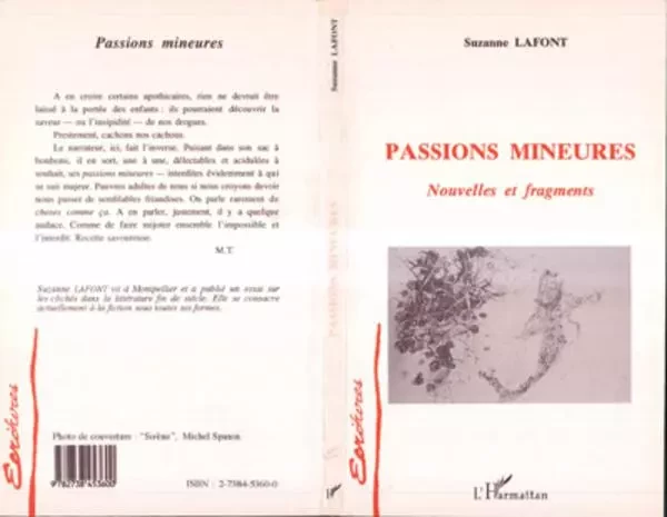 Passions mineures - Suzanne Lafont - Editions L'Harmattan