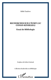 Recherches sur l'écrit (au Congo-Kinshasa)