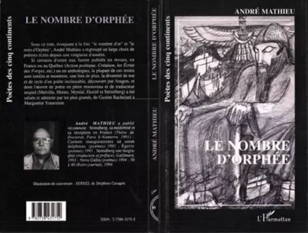 Le nombre d'orphée - André Mathieu - Editions L'Harmattan