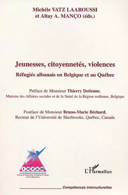 Jeunesses citoyenneté violences - Altay Manço, Michèle Vatz Laaroussi - Editions L'Harmattan