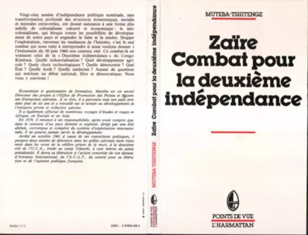 Zaïre, combat pour la deuxième indépendance - Muteba Tshitenge - Editions L'Harmattan