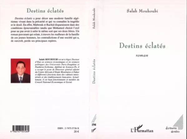 Destins éclatés - Salah Mouhoubi - Editions L'Harmattan