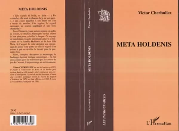 Meta Holdenis - Victor Cherbuliez - Editions L'Harmattan