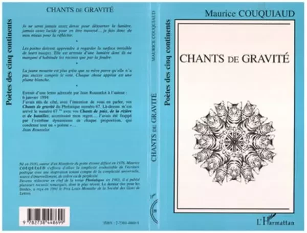 Chants de gravité - Maurice Couquiaud - Editions L'Harmattan