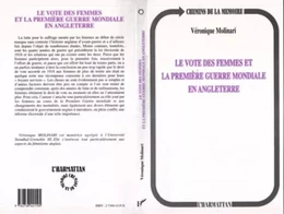 Le vote des femmes et la première guerre mondiale en Anglete