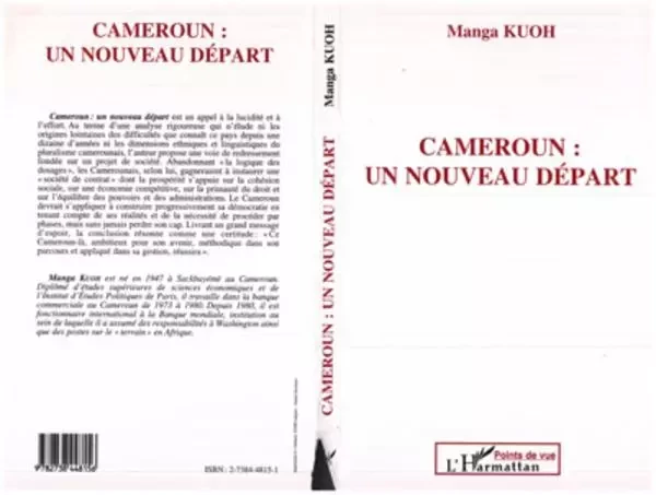 Cameroun : un nouveau départ - Manga Kuoh - Editions L'Harmattan