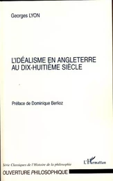 L'idéalisme en Angleterre au dix-huitième siècle