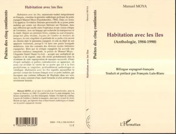 Habitation avec les îles - Manuel Moya - Editions L'Harmattan