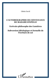 L'autobiographie de convenance de Madame d'Epinay