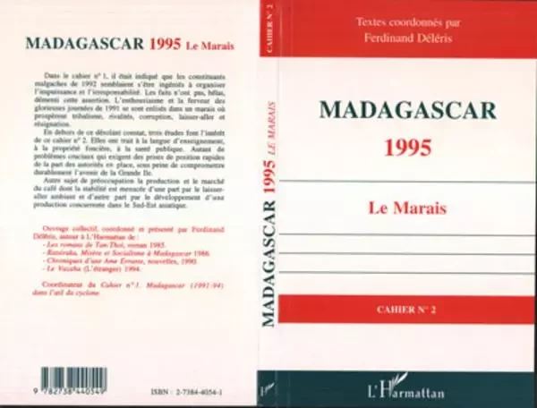 Madagascar 1995 - Ferdinand Déléris - Editions L'Harmattan