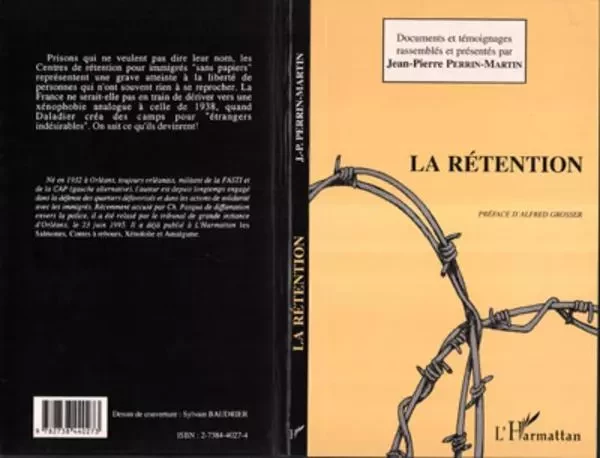 La rétention - Jean-Pierre Perrin-Martin - Editions L'Harmattan