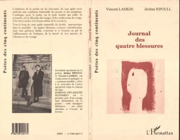 Journal des quatre blessures - Vincent Lamkin - Editions L'Harmattan