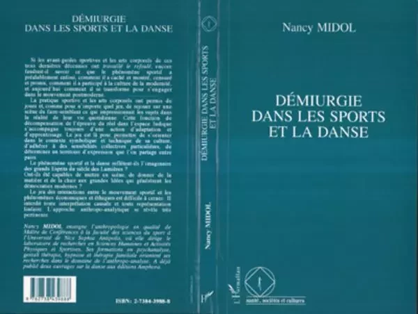 Démiurgie dans les sports et la danse - Nancy Midol - Editions L'Harmattan