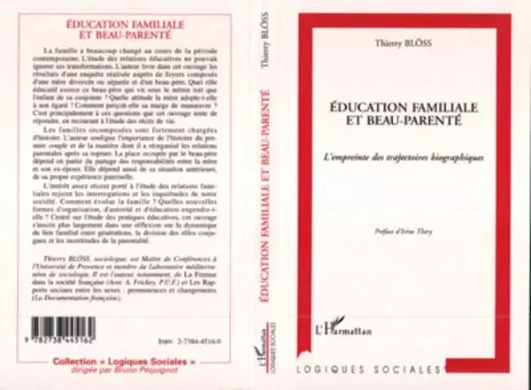 Education familiale et beau-parenté - Thierry Blöss - Editions L'Harmattan