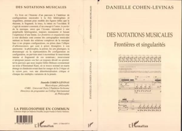 Des notations musicales - Danielle Cohen-Levinas - Editions L'Harmattan