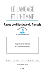 Marginalité, identité et diversité des "littératures francophones"