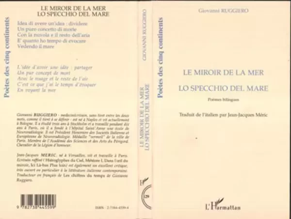 Le miroir de la mer - Giovanni Ruggiero - Editions L'Harmattan