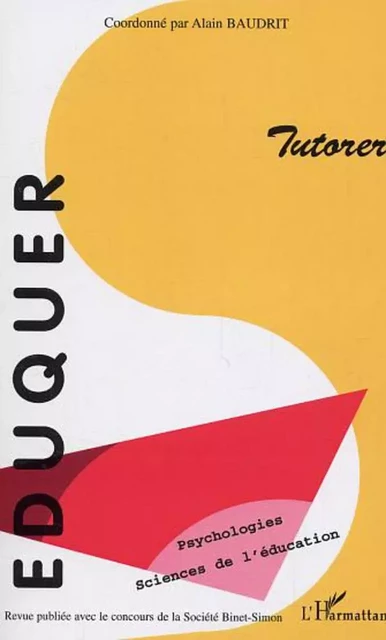 Tutorer - Alain Baudrit - Editions L'Harmattan