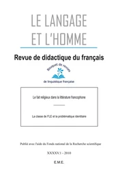 Le Fait religieux dans la littérature francophone