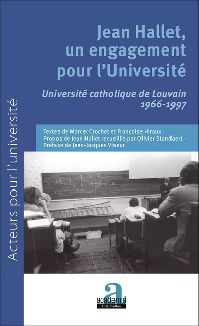 Jean Hallet, un engagement pour l'Université - Françoise Hiraux, Marcel Crochet - Academia