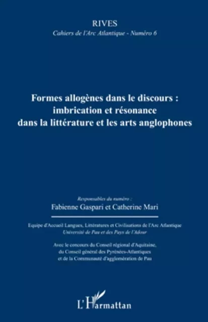 Formes allogènes dans le discours : - Fabienne Gaspari, Catherine Mari - Editions L'Harmattan