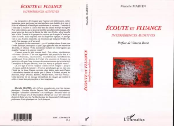 Ecoute et fluance - Murielle Martin - Editions L'Harmattan