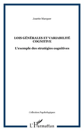 Lois générales et variabilité cognitive