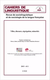 Villes, discours, ségrégation, minorités