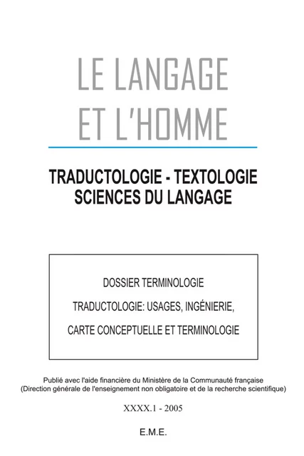 Dossier Terminologie -  - EME Editions