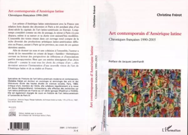 Art contemporain d'Amérique latine - Christine Frérot - Editions L'Harmattan