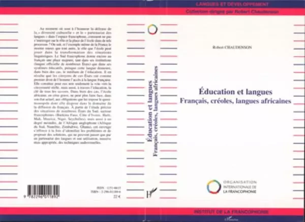 Education et langues - Robert Chaudenson - Editions L'Harmattan