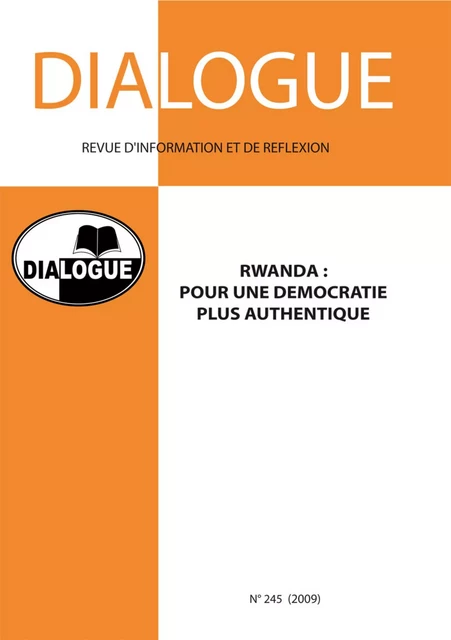 Rwanda : pour une démocratie plus authentique -  - EME Editions