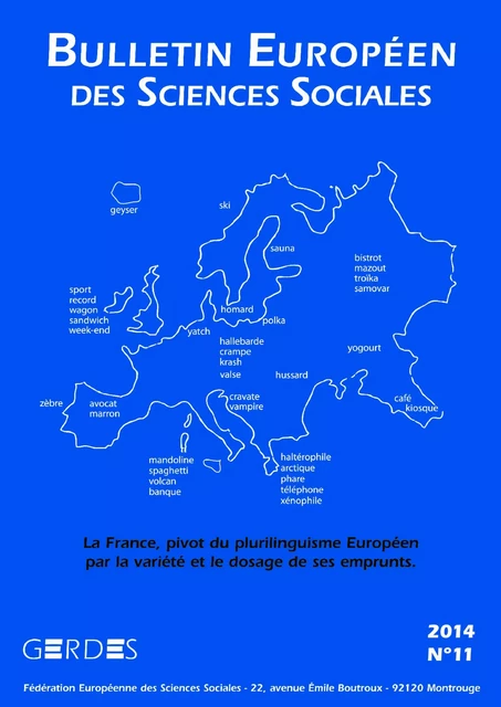 Bulletin européen des sciences sociales 11 -  - Editions L'Harmattan