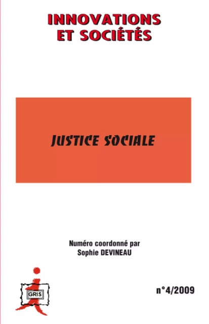 Justice sociale - Sophie Devineau - Editions L'Harmattan