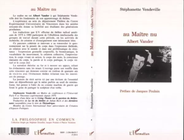 Au Maître nu, Albert Vander - Fanette Vander - Editions L'Harmattan